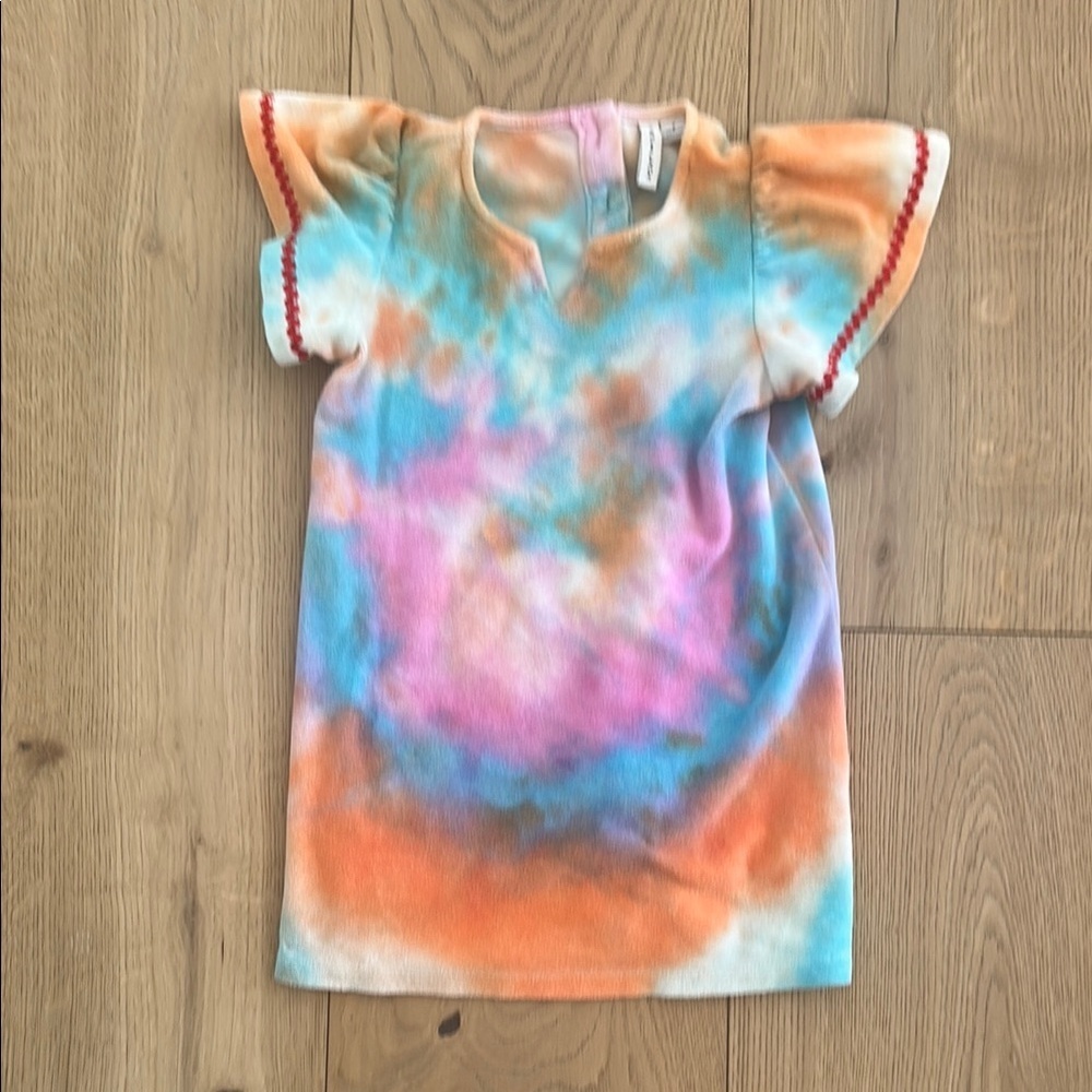 Janie and Jack Colorful Tie-Dye Kids Terry dress 4